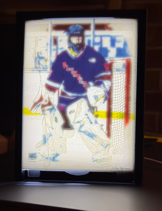 4x6" Framed Illuminated Color Photo